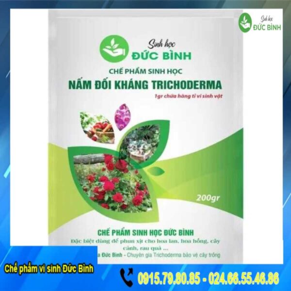 Chế phẩm sinh học nấm đối kháng Trichoderma cho hoa hồng hoa lan dạng tưới