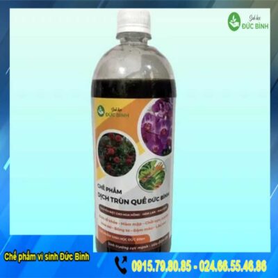 Dịch trùn quế Đức Bình là chế phẩm dịch trùn quế cho hoa hồng, hoa lan và rau quả