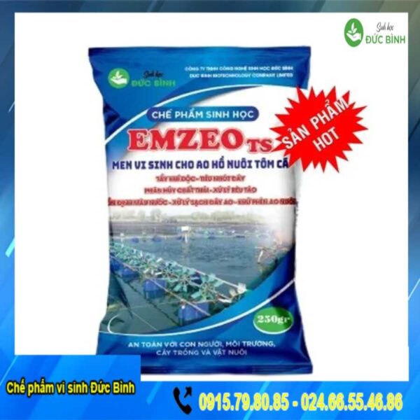 Chế phẩm sinh học xử lý môi trường ao nuôi thủy sản EmzeoTS