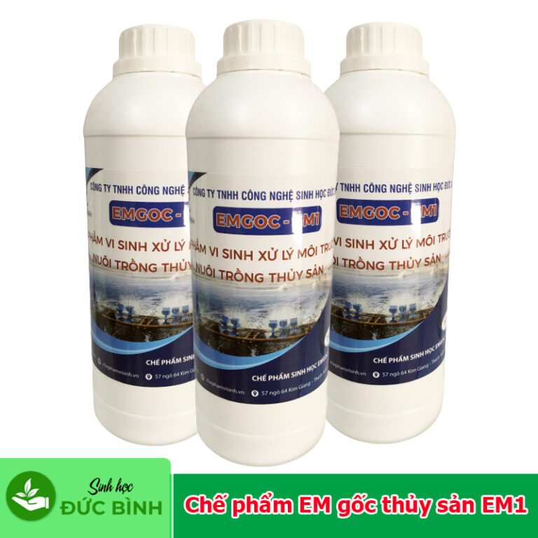 Chế phẩm EM gốc thủy sản – EM1 dùng để sản xuất ra EM2, EM chuối, EM rượu, EM tỏi ...
