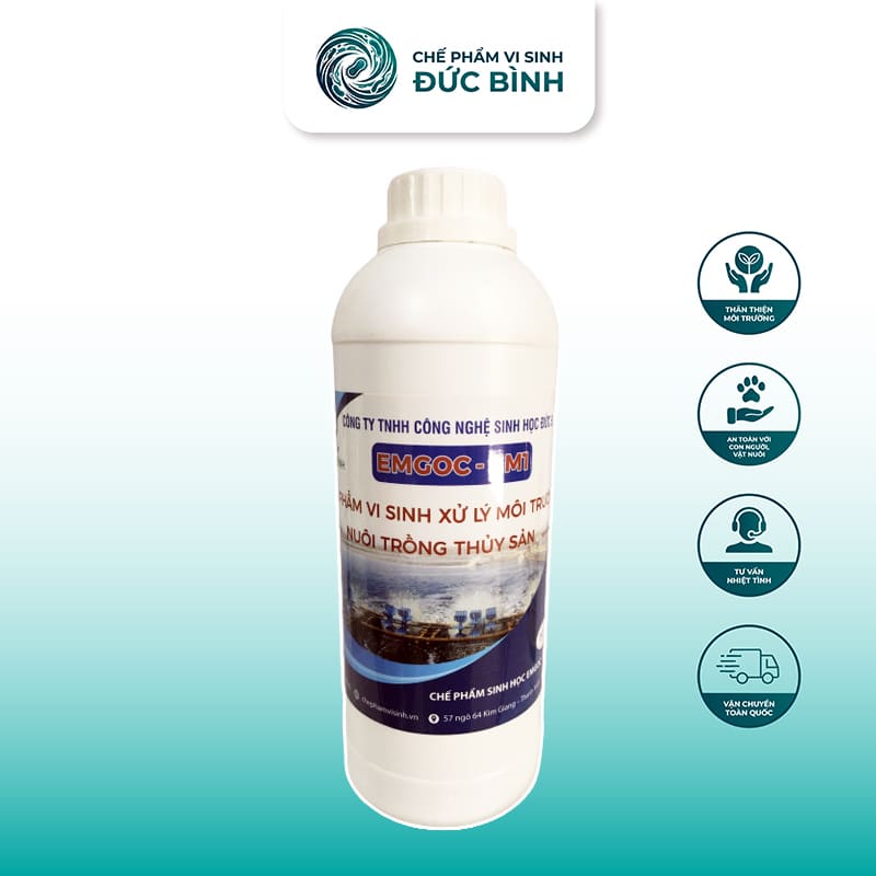 Chế phẩm Em gốc thủy sản - men Em gốc cho nuôi trồng thủy sản
