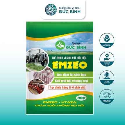 Emzeo khử mùi hôi chuồng trại chăn nuôi là dòng chế phẩm sinh học chuyên xử lý mùi hôi: chuồng trại, hầm biogas, cống rãnh ...