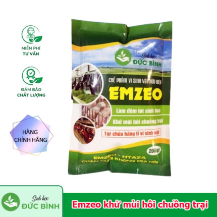 Emzeo khử mùi hôi chuồng trại chăn nuôi lợn, gà, bò, dê, thỏ, nhím