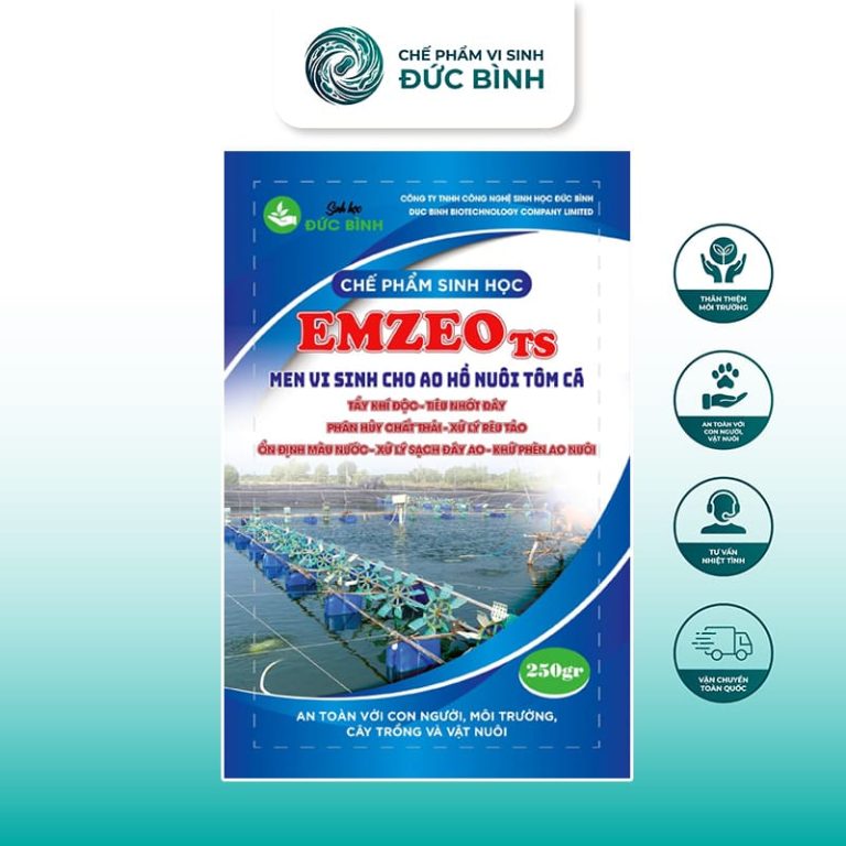 Chế phẩm sinh học xử lý môi trường ao nuôi thủy sản EmzeoTS