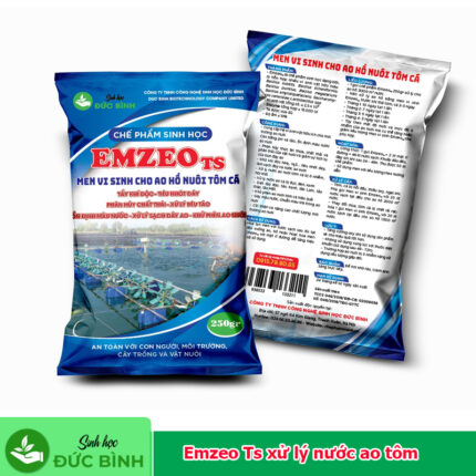 Chế phẩm Emzeo Ts xử lý nước ao tôm