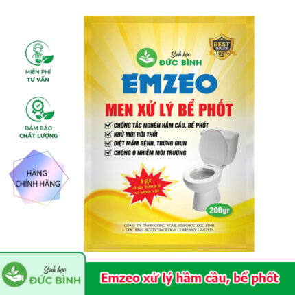 Emzeo xử lý bể phốt, hầm cầu - Sản phẩm sinh học của Chế phẩm vi sinh Đức Bình