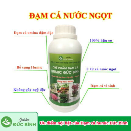 Ưu điểm nội bật của Đạm cá humic Đức Bình