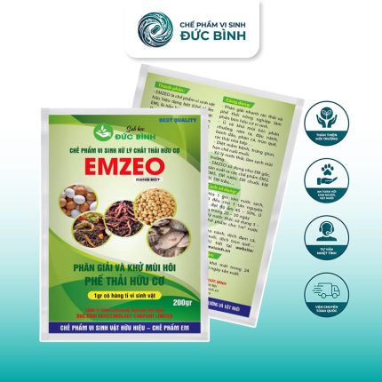 Men ủ cá Emzeo ủ và khử mùi hôi phân đạm cá nhanh và hiệu quả