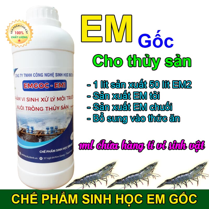1 liter of EM Original Culture can produce 50 liters of the secondary EM2 product