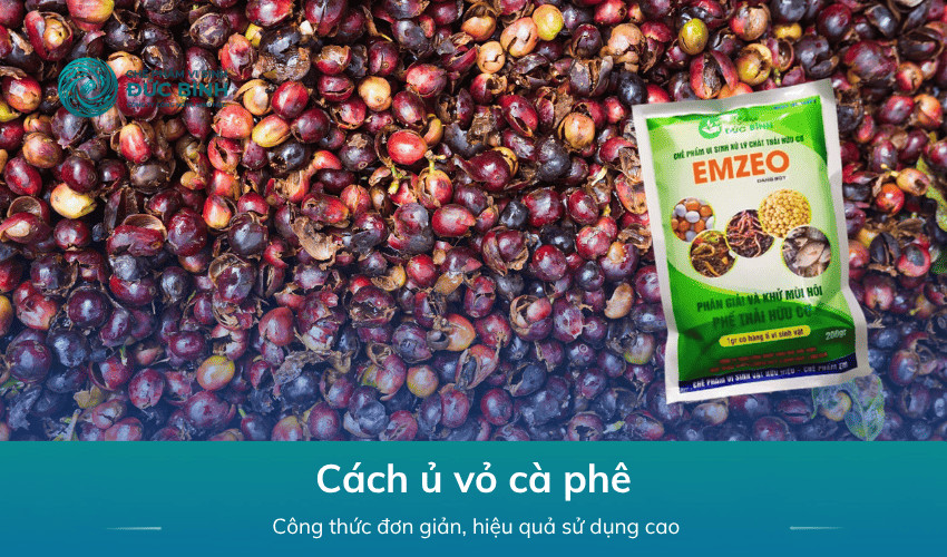 Cách ủ vỏ cà phê nhanh hoai làm phân hữu cơ